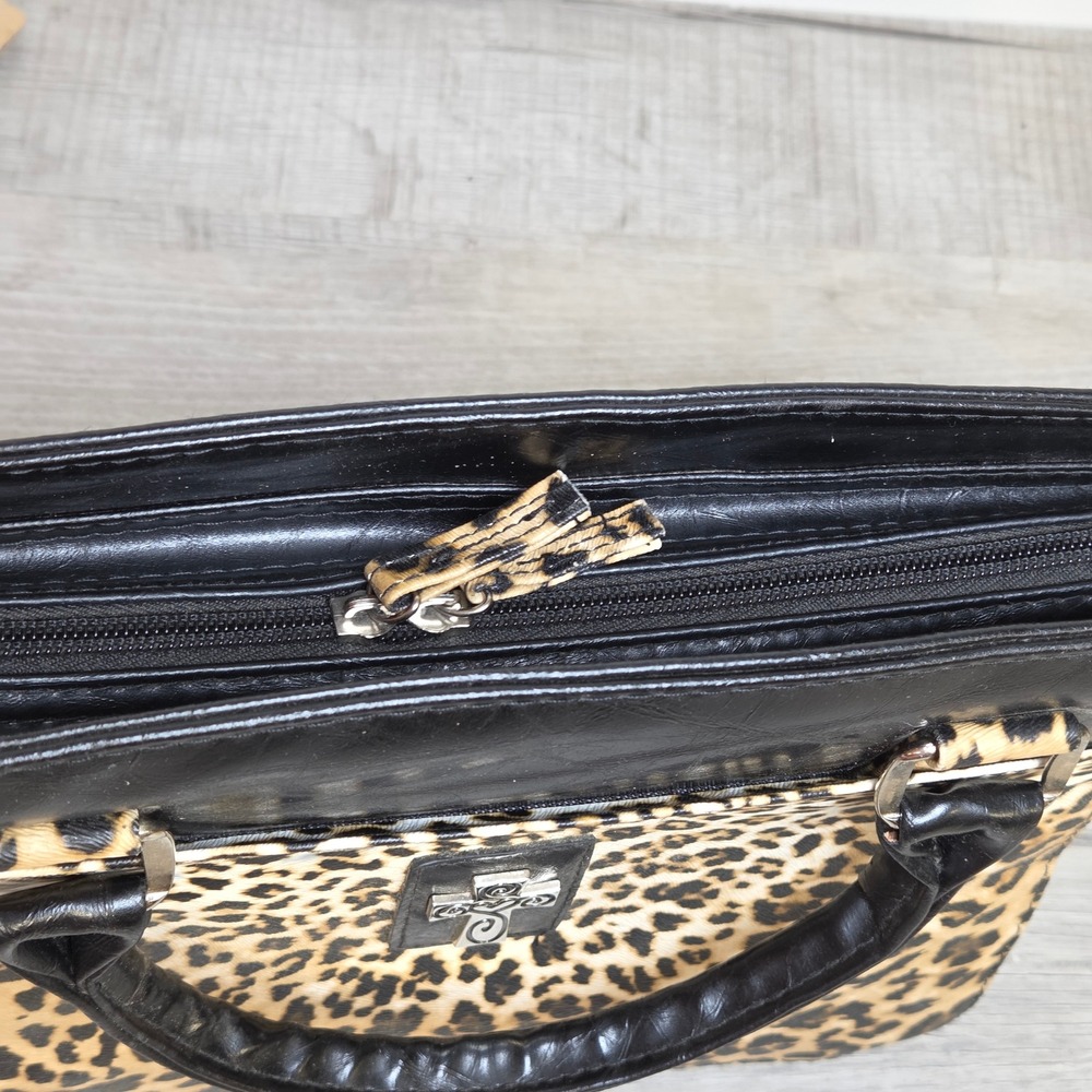 Christian Art Gifts Leopard Print Bible Cover Case Organizer Large Faux Fur - Picture 10 of 12